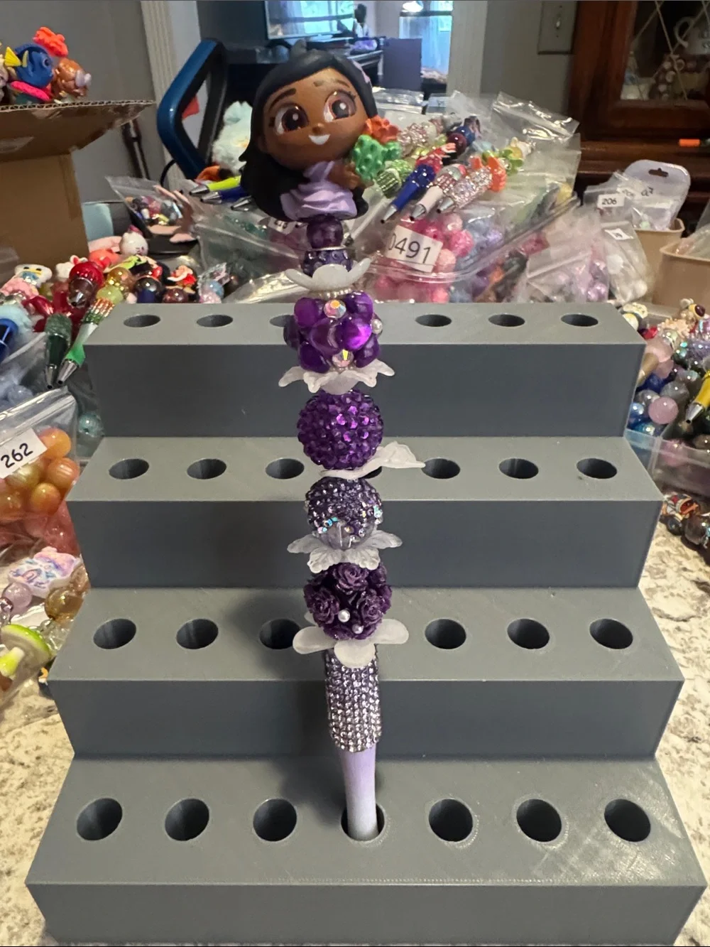 NWOT Disney Doorables Isabela Madrigal Beaded Pen Handmade by Me